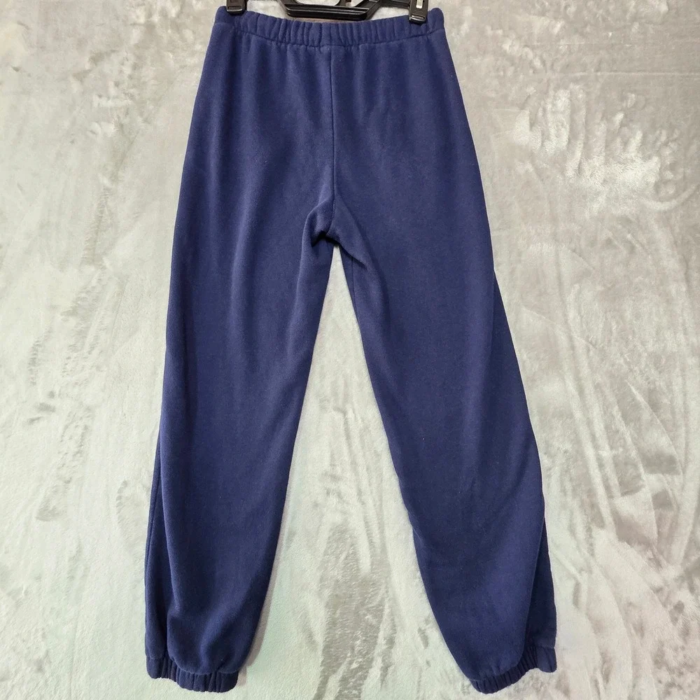 Gap Kids Navy Blue Pink Logo Fleece Jogger Sweatpants XXL 14-16